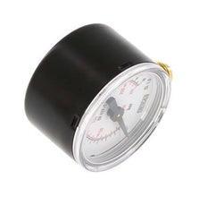0..16 Bar (0..232 psi) Pressure Gauge Below Steel/Brass 40 mm Class 1.6