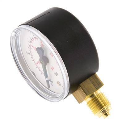 0..16 Bar (0..232 psi) Manomètre sous plastique/laiton 50 mm Classe 2.5