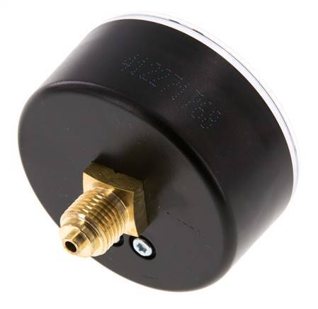 0..16 Bar (0..232 psi) Pressure Gauge Rear Plastic/Brass 63 mm Class 2.5