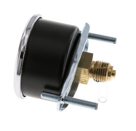 0..1.6 Bar (0..23 psi) Manomètre encastrable Acier/laiton 50 mm Classe 2.5 (Support)