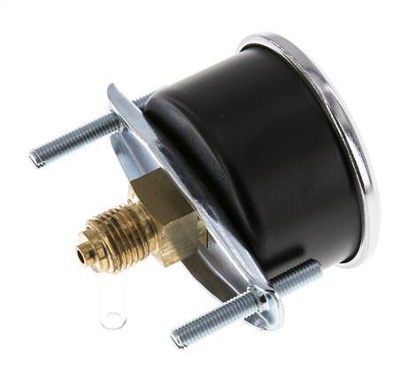 0..1.6 Bar (0..23 psi) Manomètre encastrable Acier/laiton 50 mm Classe 2.5 (Support)