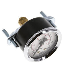 0..1.6 Bar (0..23 psi) Manomètre encastrable Acier/laiton 50 mm Classe 2.5 (Support)
