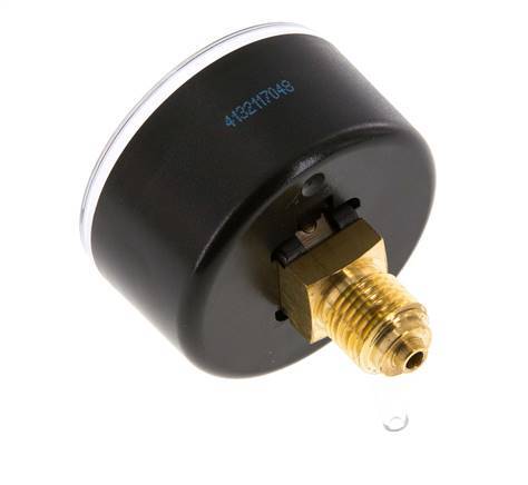 0..25 Bar (0..363 psi) Pressure Gauge Rear Plastic/Brass 50 mm Class 2.5