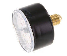 0..25 Bar (0..363 psi) Pressure Gauge Rear Steel/Brass 50 mm Class 1.6