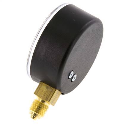 0..25 Bar (0..363 lb/po2) Manomètre sous plastique/laiton 63 mm Classe 2.5