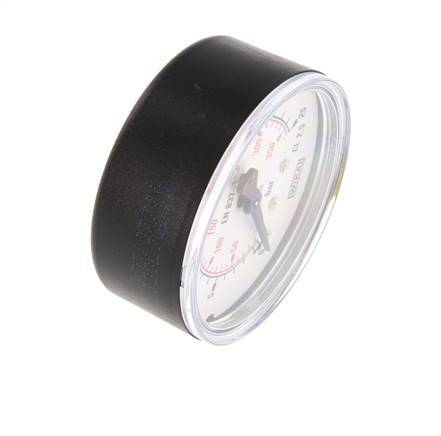 0..25 Bar (0..363 lb/po2) Manomètre sous plastique/laiton 63 mm Classe 2.5