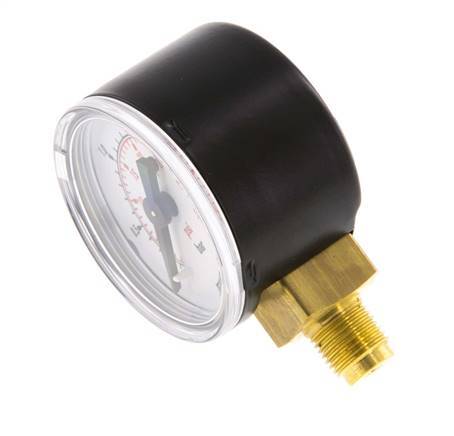 0..2.5 Bar (0..36 lb/po2) Manomètre sous acier/laiton 40 mm Classe 1.6