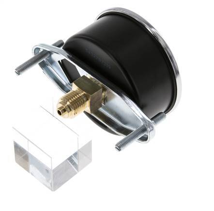 0..2.5 Bar (0..36 psi) Panel Mount Pressure Gauge Steel/Brass 63 mm Class 2.5 (Bracket)