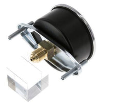 0..2.5 Bar (0..36 psi) Panel Mount Pressure Gauge Steel/Brass 63 mm Class 2.5 (Bracket)