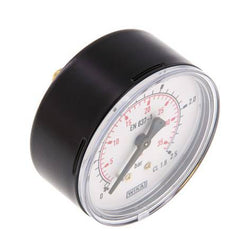 0..2.5 Bar (0..36 psi) Pressure Gauge Rear Steel/Brass 63 mm Class 1.6