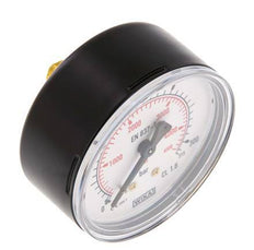 0..315 Bar Pressure Gauge Rear Steel/Brass 63 mm Class 1.6