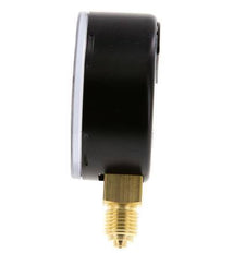 0..315 Bar (0..4569 lb/po2) Manomètre sous acier/laiton 63 mm Classe 1.6