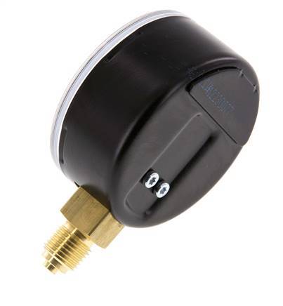 0..315 Bar (0..4569 lb/po2) Manomètre sous acier/laiton 63 mm Classe 1.6