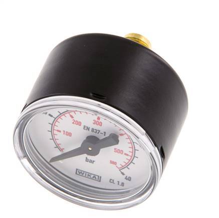 0..40 Bar (0..580 psi) pression Arrière Acier/laiton 40 mm Classe 1.6