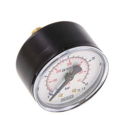 0..40 Bar (0..580 psi) pression Arrière Acier/laiton 50 mm Classe 1.6