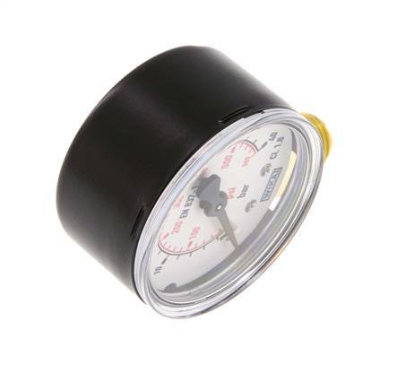 0..40 Bar (0..580 psi) Manomètre sous acier/laiton 50 mm Classe 1.6