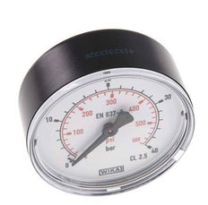 0..40 Bar (0..580 psi) Pressure Gauge Rear Plastic/Brass 63 mm Class 2.5