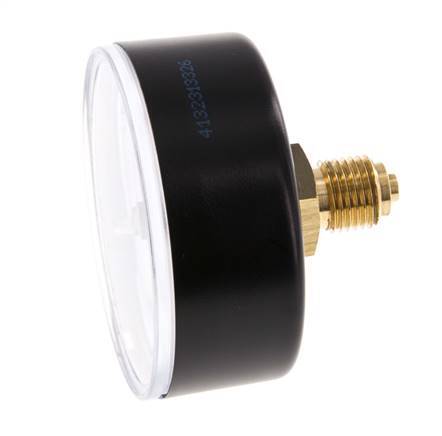 0..40 Bar (0..580 psi) Pressure Gauge Rear Plastic/Brass 63 mm Class 2.5