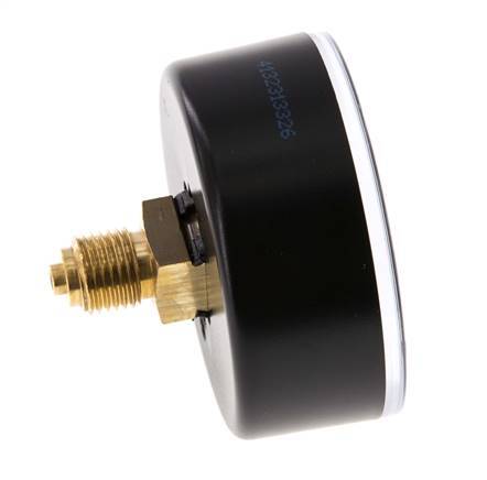 0..40 Bar (0..580 psi) Pressure Gauge Rear Plastic/Brass 63 mm Class 2.5
