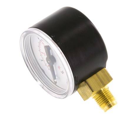 0..4 Bar (0..58 lb/po2) Manomètre sous acier/laiton 40 mm Classe 1.6