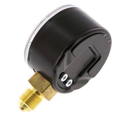 0..4 Bar (0..58 psi) Pressure Gauge Below Steel/Brass 50 mm Class 1.6