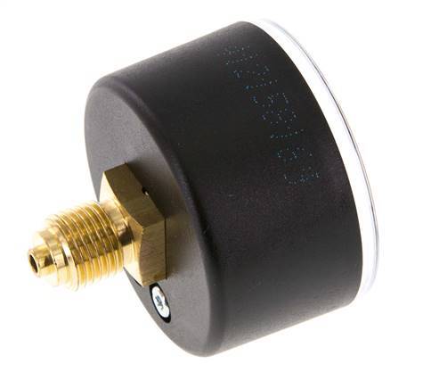 0..60 Bar (0..870 psi) Pressure Gauge Rear Plastic/Brass 50 mm Class 2.5