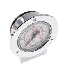 0..60 Bar (0..870 psi) Panel Mount Pressure Gauge Steel/Brass 50 mm Class 2.5 (Front Panel)