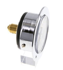 0..60 Bar (0..870 psi) Panel Mount Pressure Gauge Steel/Brass 50 mm Class 2.5 (Front Panel)