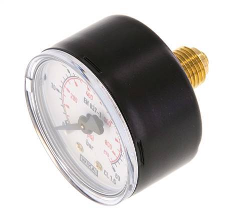 0..60 Bar (0..870 psi) pression Arrière Acier/laiton 50 mm Classe 1.6