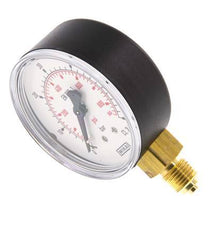 0..60 Bar (0..870 psi) Pressure Gauge Below Plastic/Brass 63 mm Class 2.5