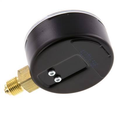 0..60 Bar (0..870 psi) Pressure Gauge Below Steel/Brass 63 mm Class 1.6