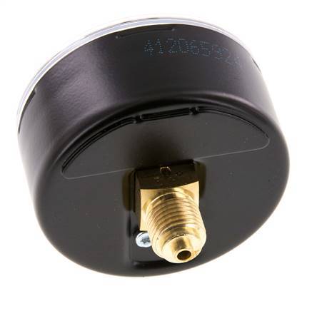 0..6 Bar (0..87 psi) Pressure Gauge Rear Steel/Brass 63 mm Class 1.6