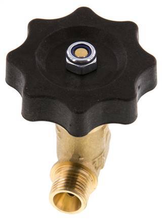 Vanne à pointeau en laiton G1/4'' mâle NBR 40 bar - NLB