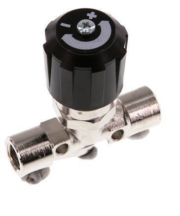 Vanne à pointeau en laiton nickele G1/8'' NBR 18 bar - NLBN