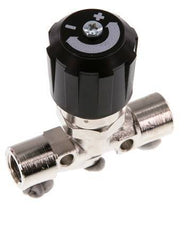 Vanne à pointeau en laiton nickele G1/8'' NBR 18 bar - NLBN