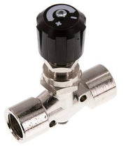 Robinet à pointeau G3/8'' en laiton nickele NBR 18 bar - NLBN