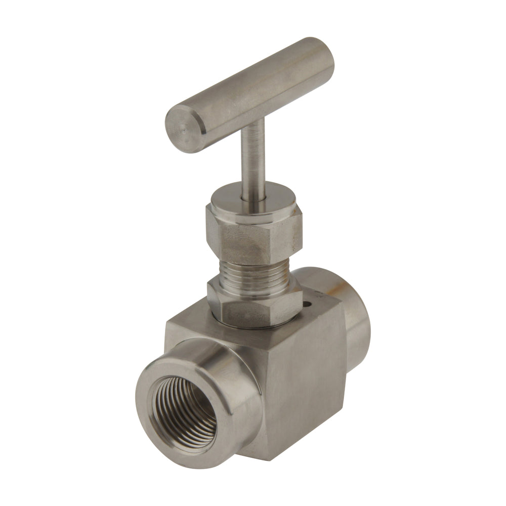 Vanne à pointeau en acier inoxydable G1/8'' PTFE 300 bar - NLS