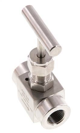 Vanne à aiguille G3/8'' en acier inoxydable PTFE 300 bar - NLS