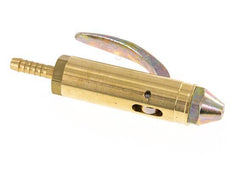 Robinet de purge en laiton avec raccord de tuyau 6 mm
