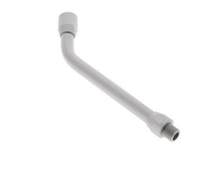 Tube d'extension coudé 150 mm sans buse
