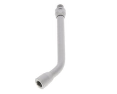 Tube d'extension coudé 150 mm sans buse
