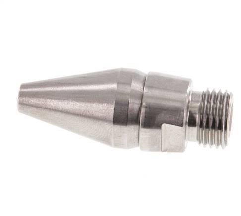 Buse d'économie d'air réglable R 1/4"(MT)-Rp 1/8"(FT) 1.4436