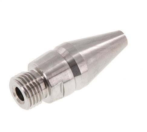 Buse d'économie d'air réglable R 1/4"(MT)-Rp 1/8"(FT) 1.4436