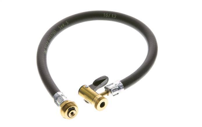 500 mm Filling Hose With Lever Plug G 1/4"/M 20x1 (MT) Rotatable