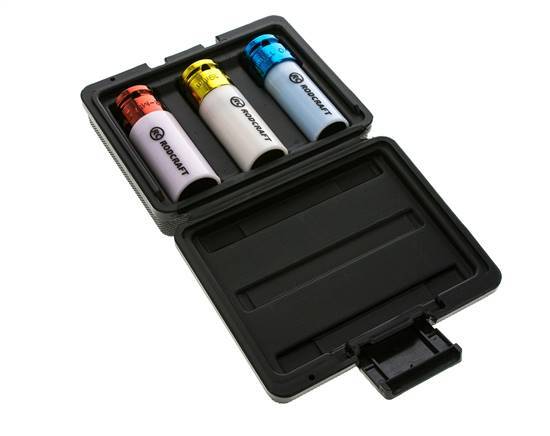 Jeu de douilles électriques 3 pièces dans un magasin en plastique 1/2" (12,7 mm)