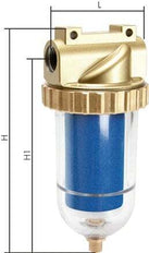 Microfilter 0.01microns G3/8'' 2000 l/min Semi-Auto Protective Cage Polycarbonate Standard 3