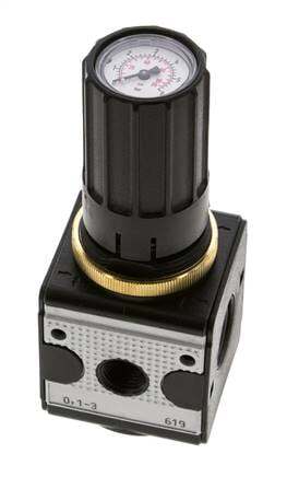 Pressure Regulator for Manifold Assembly G1/4'' 2250 l/min 0.1-3.0bar/1-44psi Zinc Die-Cast Multifix 1