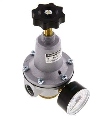Soupape de décharge de pression pneumatique G1/2 Air 0.1-3bar (1-44psi)