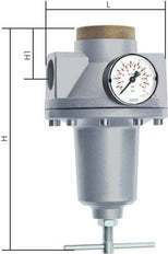 Régulateur de pression G1'' 9500l/min 0.5-10.0bar/7-145psi en fonte de zinc standard 5