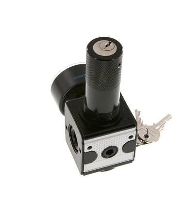 Régulateur de pression G3/8'' 2100l/min 0.1-3.0bar/1-44psi Cylinder Lock Multifix 1